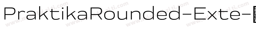 PraktikaRounded-Exte字体转换