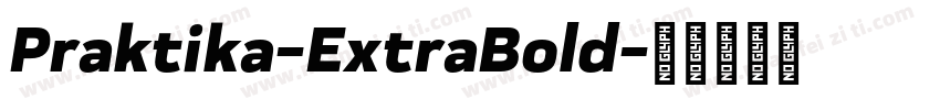 Praktika-ExtraBold字体转换