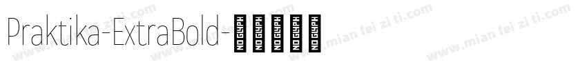 Praktika-ExtraBold字体转换