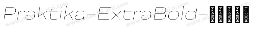 Praktika-ExtraBold字体转换