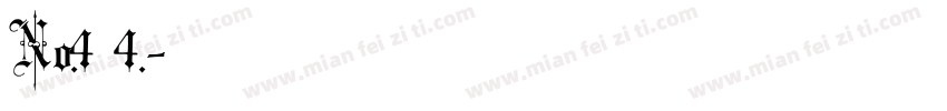 No.4季洛4.字体转换