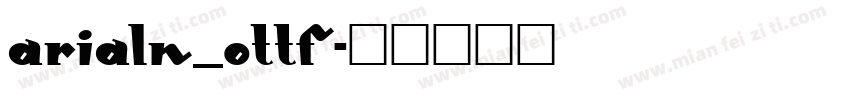 ARIALN_0ttf字体转换
