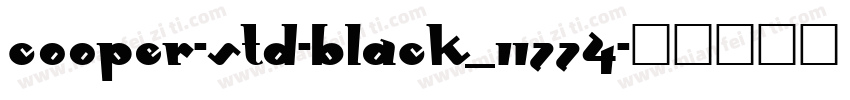 Cooper-Std-Black_11774字体转换