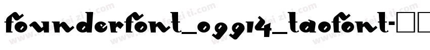 FounderFont_09914_taofont字体转换