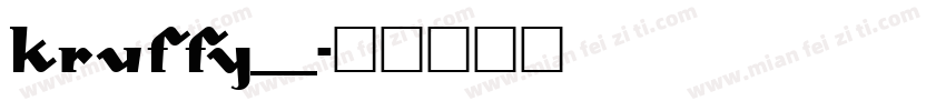KRUFFY__字体转换