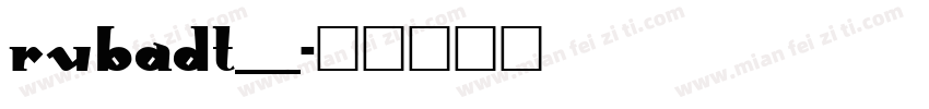RUBADT__字体转换