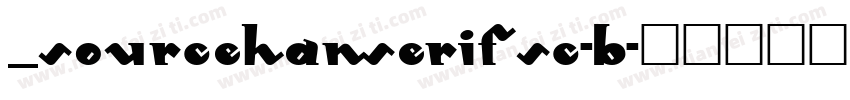_SourceHanSerifSC-B字体转换