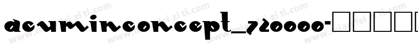 acuminconcept_720000字体转换