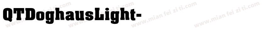 QTDoghausLight字体转换