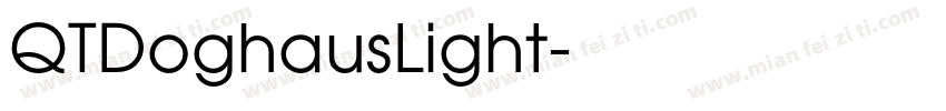 QTDoghausLight字体转换