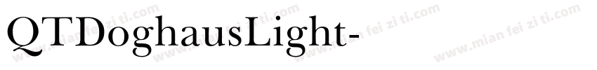 QTDoghausLight字体转换