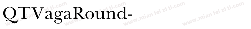 QTVagaRound字体转换