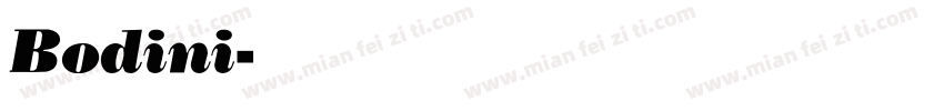 Bodini字体转换