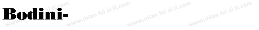 Bodini字体转换