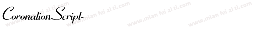 CoronationScript字体转换