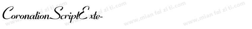 CoronationScriptExte字体转换