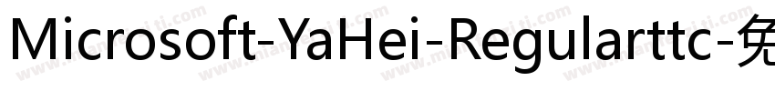 Microsoft-YaHei-Regularttc字体转换