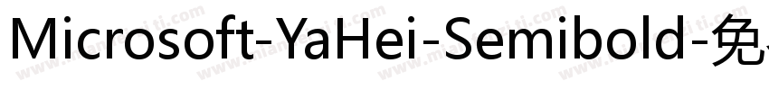 Microsoft-YaHei-Semibold字体转换
