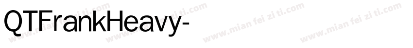 QTFrankHeavy字体转换