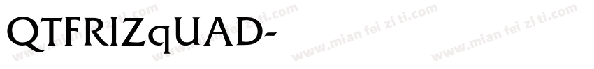 QTFRIZqUAD字体转换