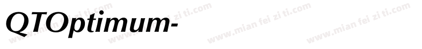 QTOptimum字体转换