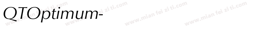 QTOptimum字体转换