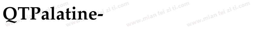 QTPalatine字体转换