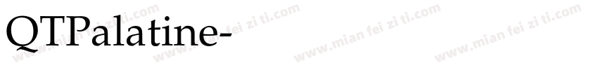 QTPalatine字体转换