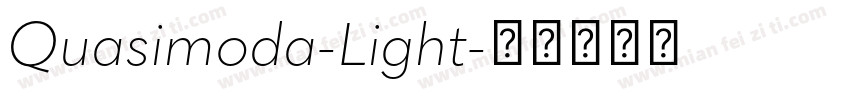 Quasimoda-Light字体转换
