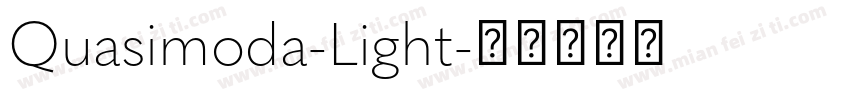Quasimoda-Light字体转换