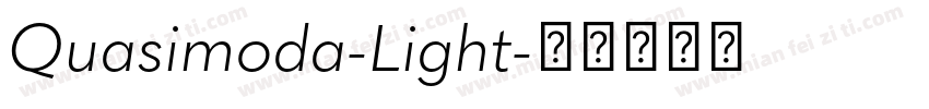 Quasimoda-Light字体转换