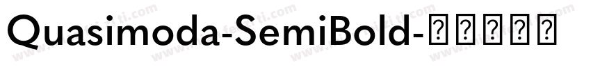 Quasimoda-SemiBold字体转换