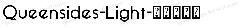 Queensides-Light字体转换