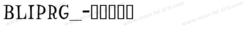 BLIPRG__字体转换