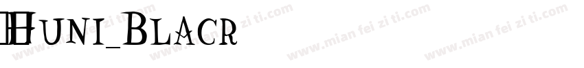 Huni_Blacr字体转换