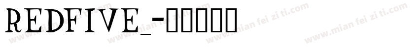 REDFIVE_字体转换