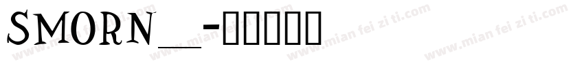 SMORN___字体转换