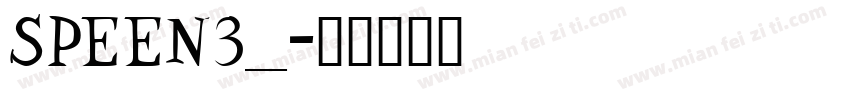 SPEEN3__字体转换