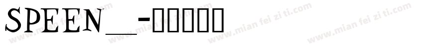 SPEEN___字体转换