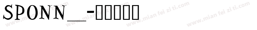 SPONN___字体转换