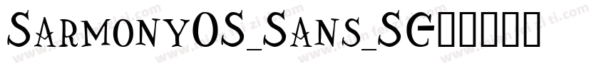 SarmonyOS_Sans_SC字体转换