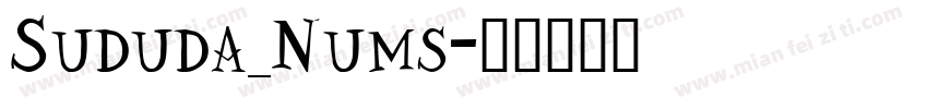 Sududa_Nums字体转换