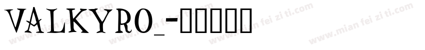 VALKYRO_字体转换