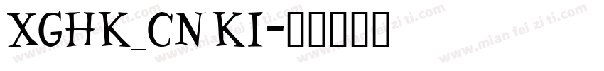 XGHK_CNKI字体转换