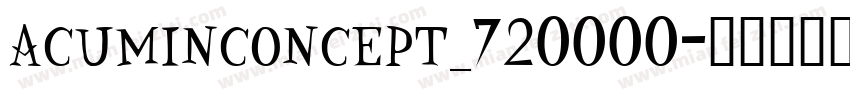 acuminconcept_720000字体转换