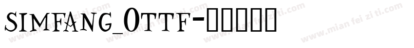 simfang_0ttf字体转换