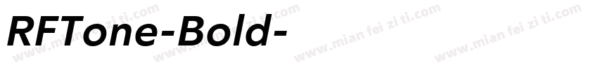 RFTone-Bold字体转换