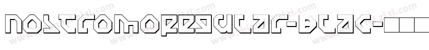 NostromoRegular-Blac字体转换