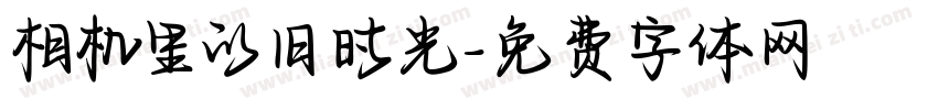 相机里的旧时光字体转换