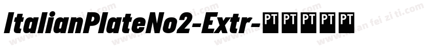 ItalianPlateNo2-Extr字体转换